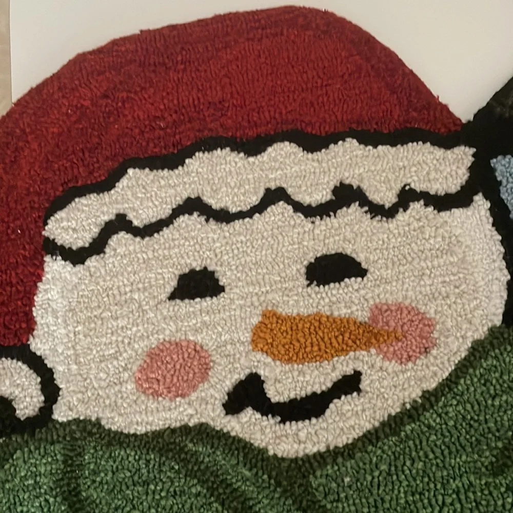 NWT Snowman and Snowwoman Winter Accent Rug